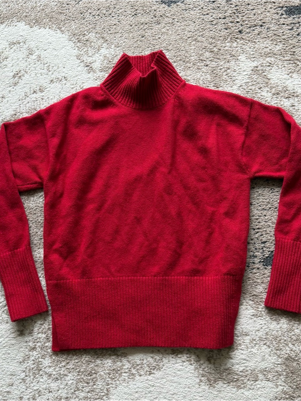 Banana Republic Mock Neck Red Sweater